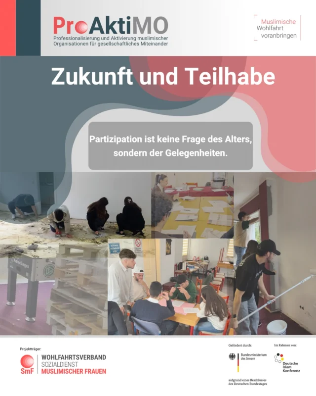Bei ProAktiMO sehen wir die Jugend von heute nicht nur als “die Zukunft von morgen”, sondern als Gestalter von heute. In
unseren Workshops befähigen wir junge Menschen, ihre
Perspektiven aktiv in die Vorstandsarbeit und in kommunale
Netzwerke einzubringen. 
Es geht um mehr als nur dabei zu sein.
Es geht darum, die Agenda mitzubestimmen. 
Wir vermitteln das Werkzeug für effektive Interessenvertretung und demokratische
Teilhabe.

Was brauchen junge Engagierte heute am dringendsten?

Mentorings, Raum für Ideen oder einfach Gehör?

#Jugendengagement
#DemokratischeTeilhabe
#Empowerment
#Engagement
#ehrenamt
