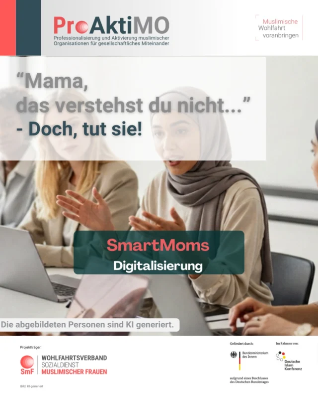 Digitalisierung klingt oft nach komplizierter Technik. Aber eigentlich geht es um Teilhabe. Wenn Mütter in der Nachbarschaft durch Mikroprojekte wie SmartMoms lernen, wie sie Sprachbarrieren überbrücken und durch digitale Unterstützung in Kindergarten-, oder Schulgruppen interagieren können, Fake News erkennen oder lernen sich sicher durch das Netz zu navigieren.
Es geht nicht nur um Apps. Es geht darum, die digitale Welt
mitzugestalten, statt nur am Rand zu stehen. Wir machen Schluss mit der digitalen Sprachlosigkeit!

#DigitaleTeilhabe
#Medienkompetenz
#DigitalEmpowerment
#SmartMoms
#digitalebildung